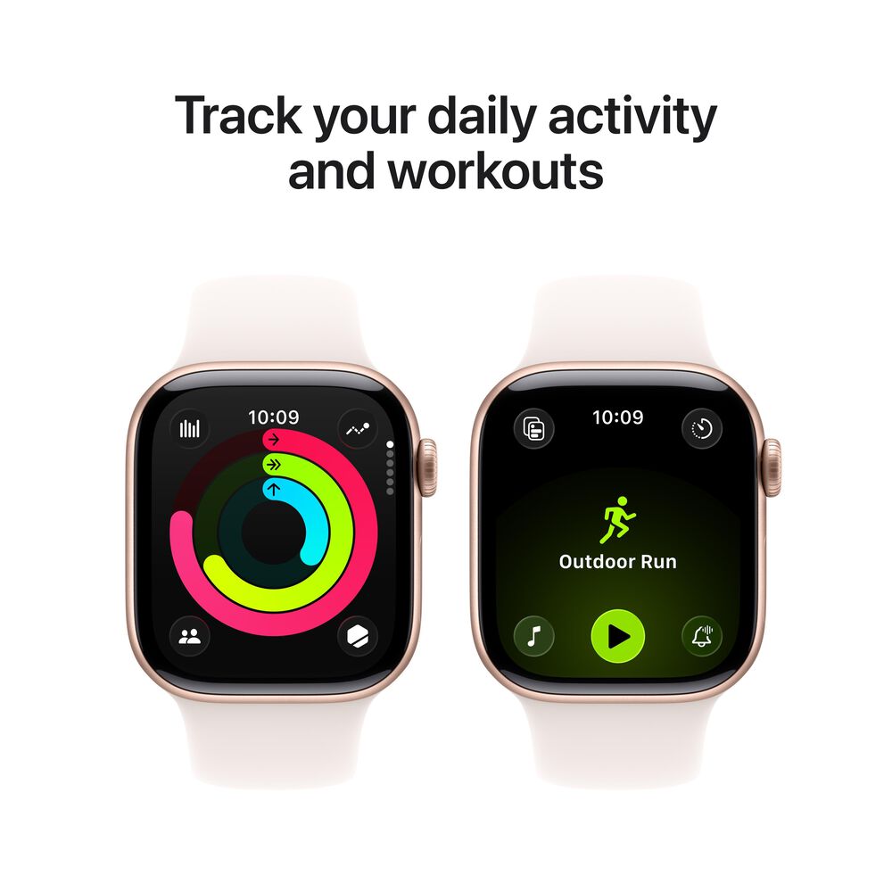 Apple Watch Series 11 &#40;GPS&#41; 42mm Rose Gold Aluminum Case with Light Blush Sport Band - M/L - Rose Gold - &#40;2025&#41;&#40;Pre-Order&#41;, , large