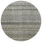 Dalyn Rug Company Burano BU6 8" Round Pewter Indoor/Outdoor Area Rug, , large