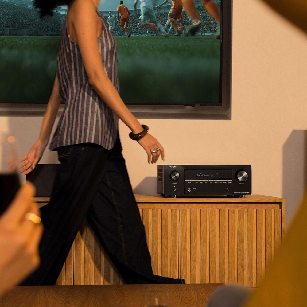 Denon 95W 7.2 Channels AV Receiver in Black, , large