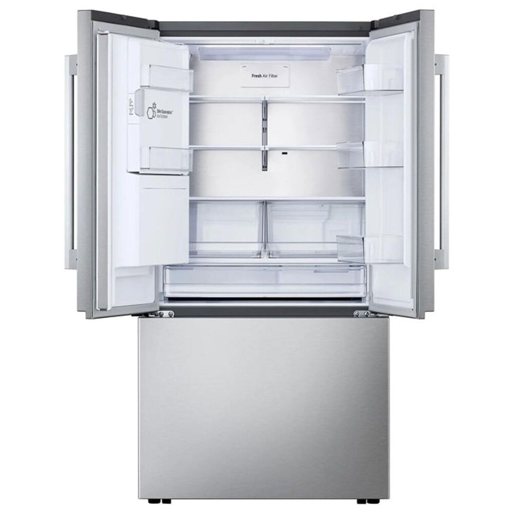 LG 23.7 Cu. Ft. 3-Door French Door Refrigerator with Zero Clearance in PrintProof Stainless Steel, , large