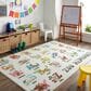 Karastan Prismatic Z0354 A416 3"4" x 5" Multicolor Kids Area Rug, , large