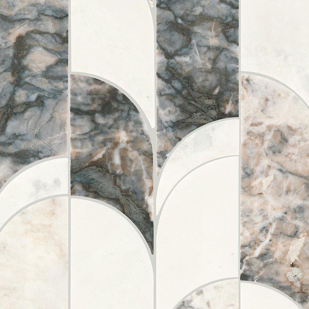 Dal-Tile Gamma Illusive 8&#39;&#39; X 19&#39;&#39; ARCHWAY Natural Stone Mosaic Sheet, , large
