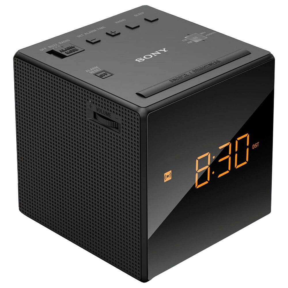 Sony Radio Alarm Clock in Black, , large