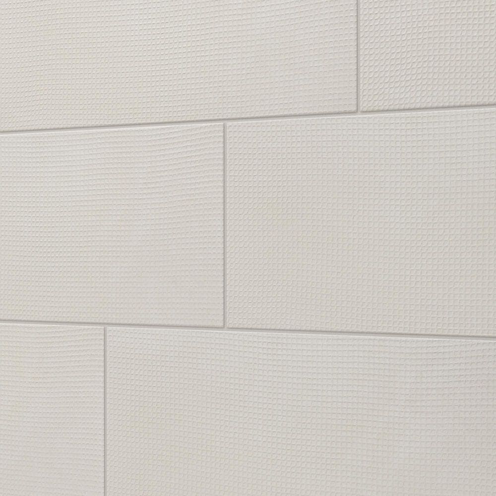 Dal-Tile Exposition Chalk 12" x 24" Woven Porcelain Tile, , large