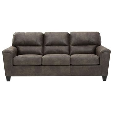 Ashley Navi Stationary Queen Sofa Sleeper in Smoke, , large