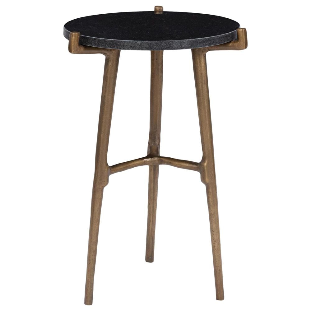 Classic Home Halley Accent Table in Black and Antique Gold, , large