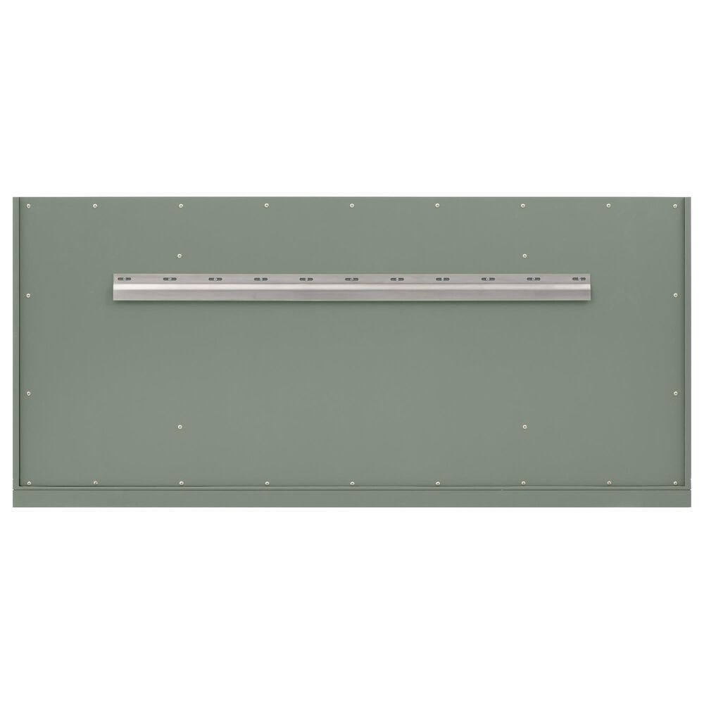 James Martin Vanities Chicago 60" Single Bathroom Vanity in Smokey Celadon with 3 cm Victorian Silver Quartz Top, Rectangular Sink and FreePower Wireless Charger, , large