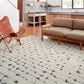 Loloi II Hagen 5"3" x 7"8" White and Navy Area Rug, , large