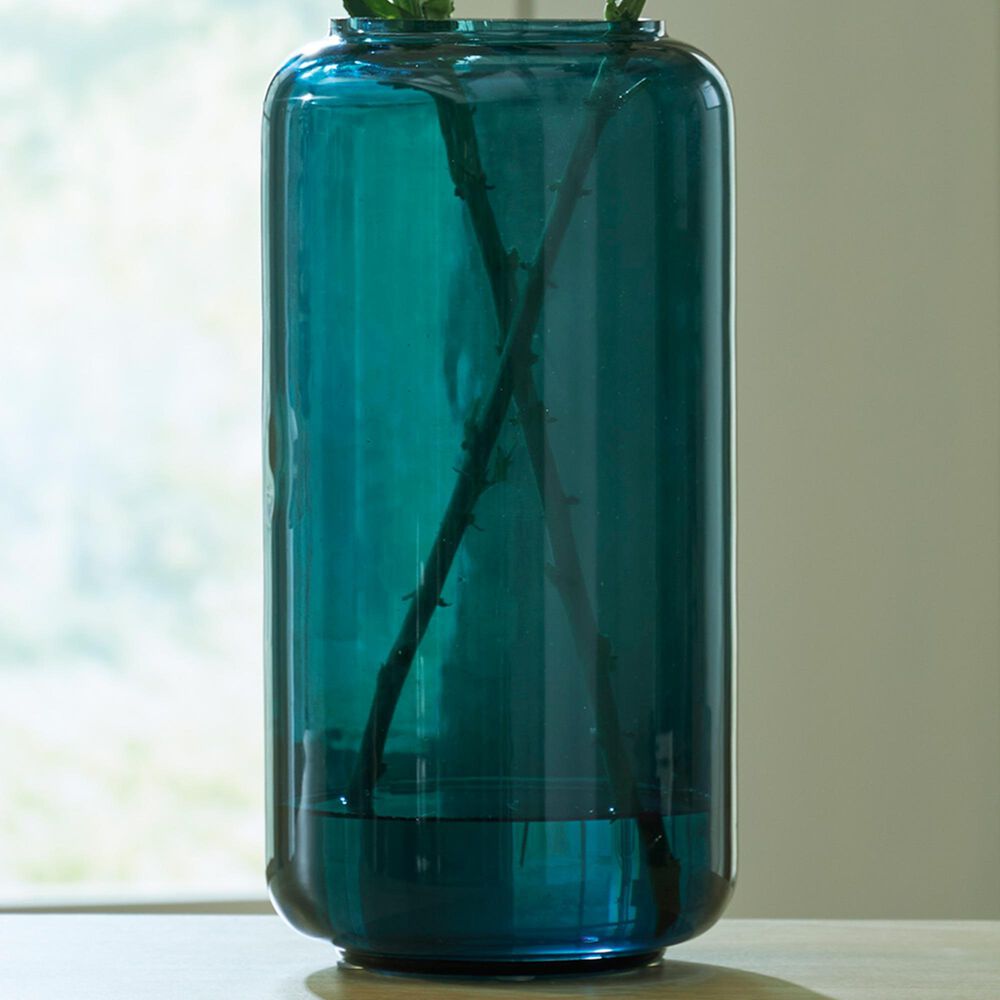 Ashley Inisland 12" Vase in Teal, , large