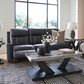 Ashley Mackmenville Manual Reclining Sofa in Carbon, , large