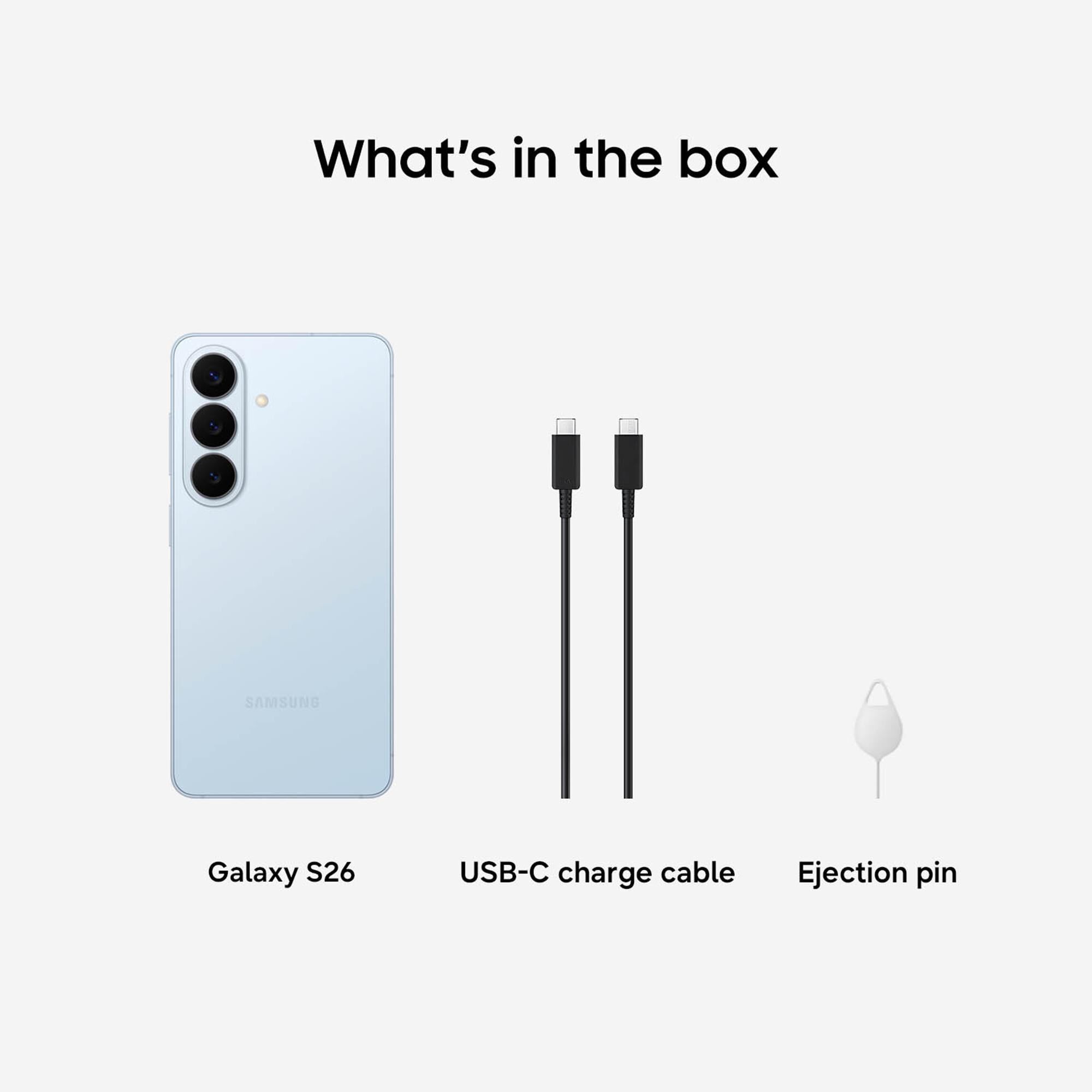 Samsung Galaxy S26 256GB (Unlocked) - Sky Blue (Available Now)