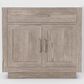 Lexora Home Abbey 36" Single Bathroom Vanity in Grey Oak with 2 cm White Carrara Marble Top and Rectangular Sink, , large