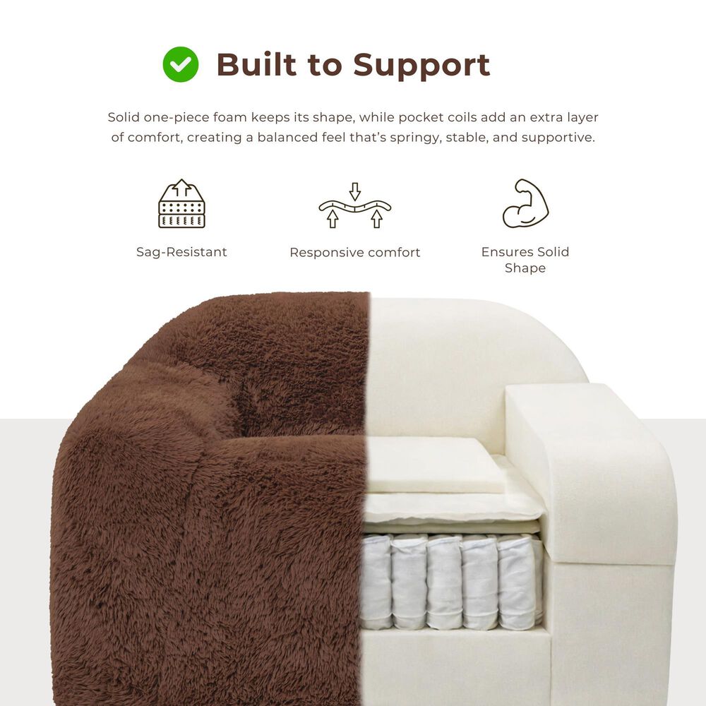 Furniture of America Phael Accent Chair in Cedar Brown, , large