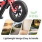 HOMLUX 200W 10-Mile Kids Electric Balance Motorcycle with LED Lights in Red, , large