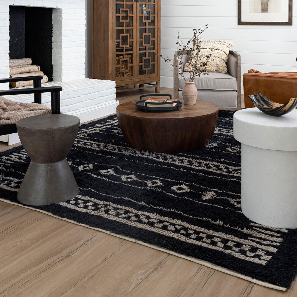 Drew and Jonathan Home Kasbah Agadir 10&#39; x 14&#39; Charcoal Area Rug, , large