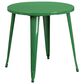 Flash Furniture 5-Piece Round Metal Table Bistro Set in Green, , large
