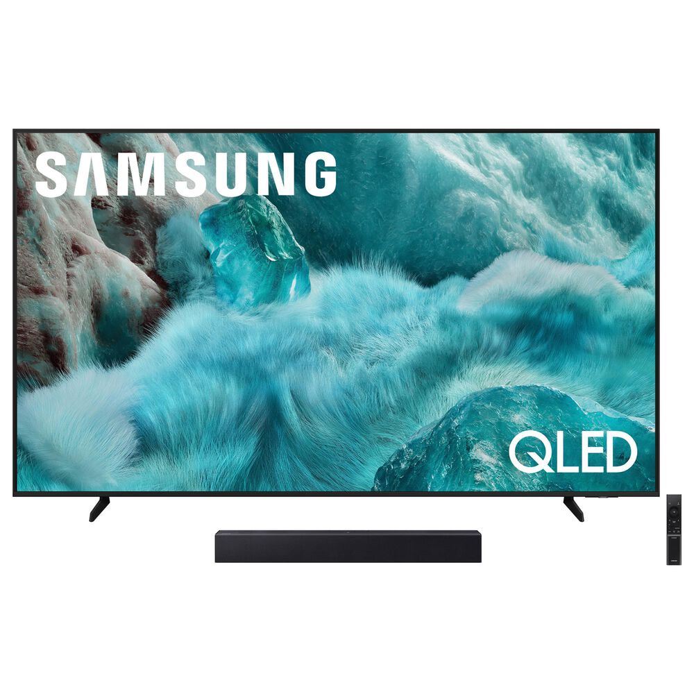 Samsung 75" Class Q7F QLED 4K Vision AI - Smart TV with B-Series 2.0 Channel Soundbar in Black and Titan Black, , large