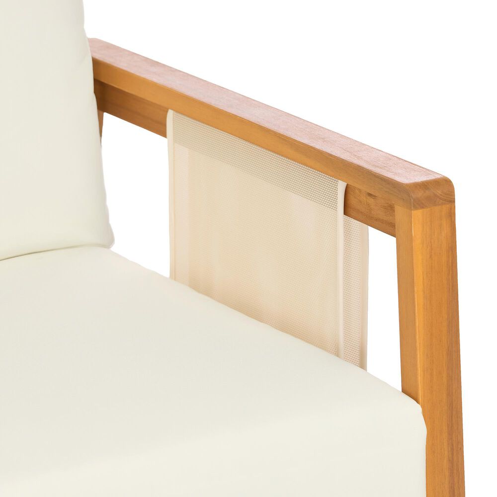 HOMLUX 2-Piece Outdoor Conversation Set with Cushions in Brown and Beige, , large