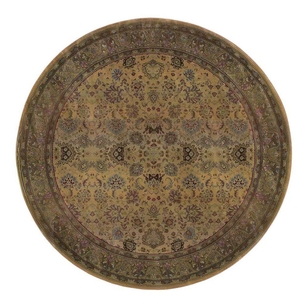 Oriental Weavers Generations 3434J 6' Round Beige Area Rug, , large