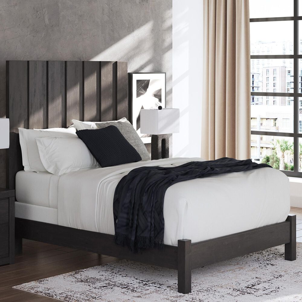 Ashley Fraluna Queen Panel Bed  in Charcoal, , large