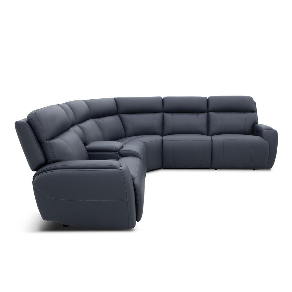 MotoMotion Cordova Collection Power Reclining Sectional in Steel Blue, , large