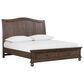 Riva Ridge Oxford Queen Sleigh Storage Bed in Cocoa with USB Ports, , large