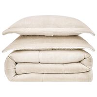 Pem America Truly Soft Cuddle Warmth 3-Piece Full/Queen Comforter Set in Tan