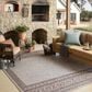 Loloi Easton Coffee and Dove 6"7" x 9"4" Indoor/Outdoor Area Rug, , large