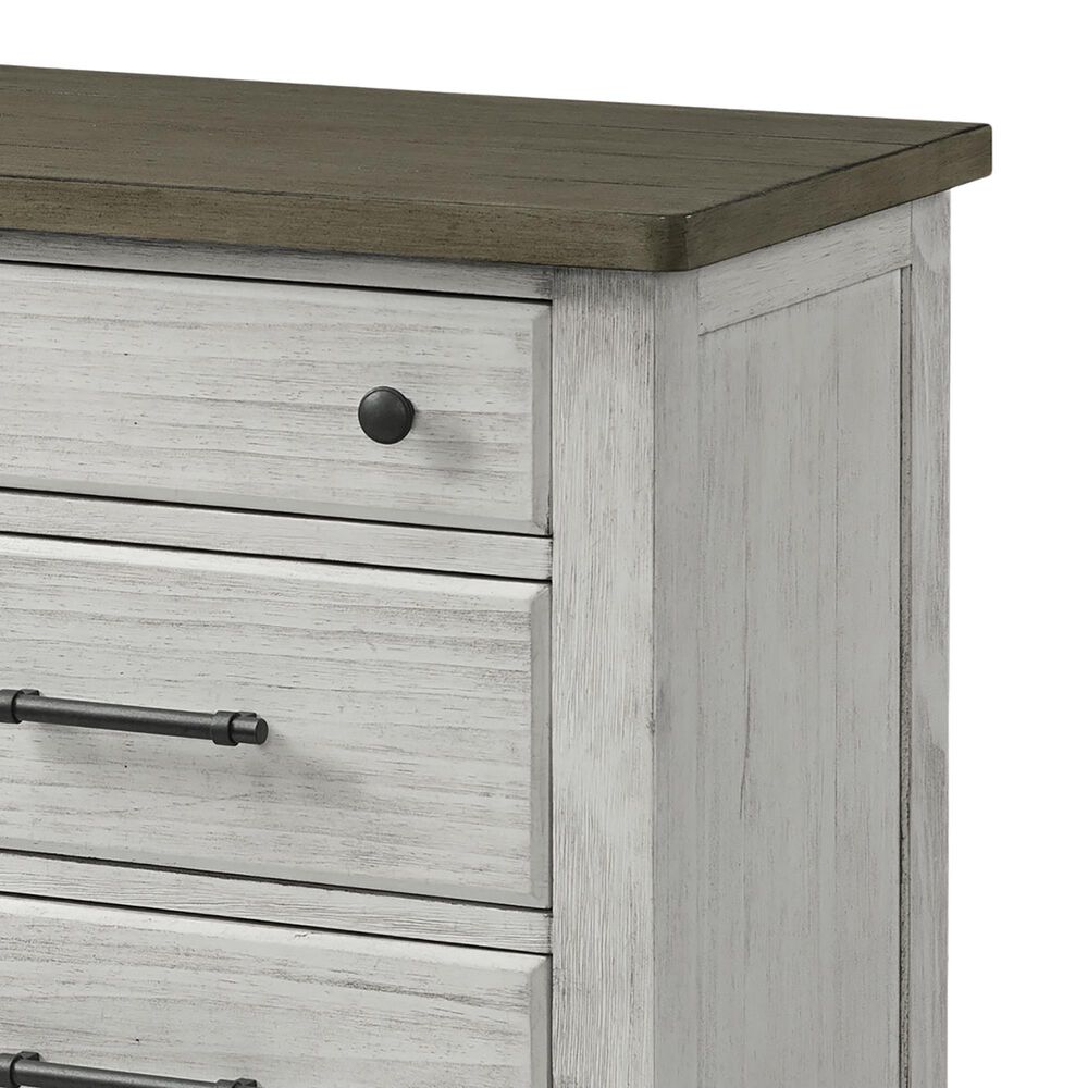 Eastern Shore Timber Ridge 2 Drawer Nightstand in Weather White and Sierra Brown, , large