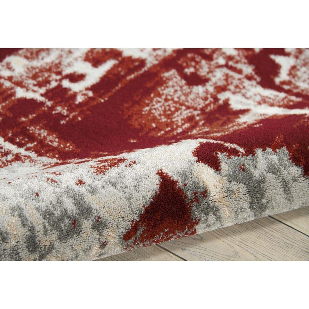Nourison Maxell MAE14 7&#39;10&quot; x 10&#39;6&quot; Ivory and Red Area Rug, , large