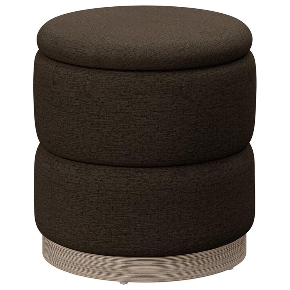 Golden Wave Furniture Dorset Storage Ottoman with Tray in Latte, , large
