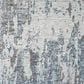 37B Allure Abstract Gray and Blue 7"9" x 9"9" Area Rug, , large