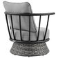 Blue River Monk 4-Piece Patio Conversation Set in Dark Gray and Black, , large
