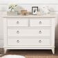 New Haus Emma Regency 4-Drawer Dresser in Warm White, , large