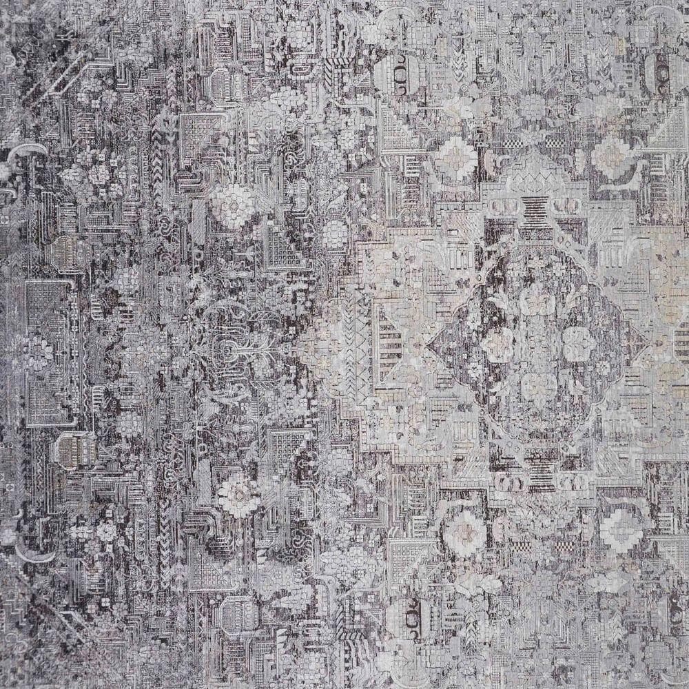 Feizy Sarrant 7&#39;10&quot; x 9&#39;10&quot; Gray Area Rug, , large