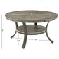 Linon Home Decor Franklin Cocktail Table in Pewter and Grey, , large