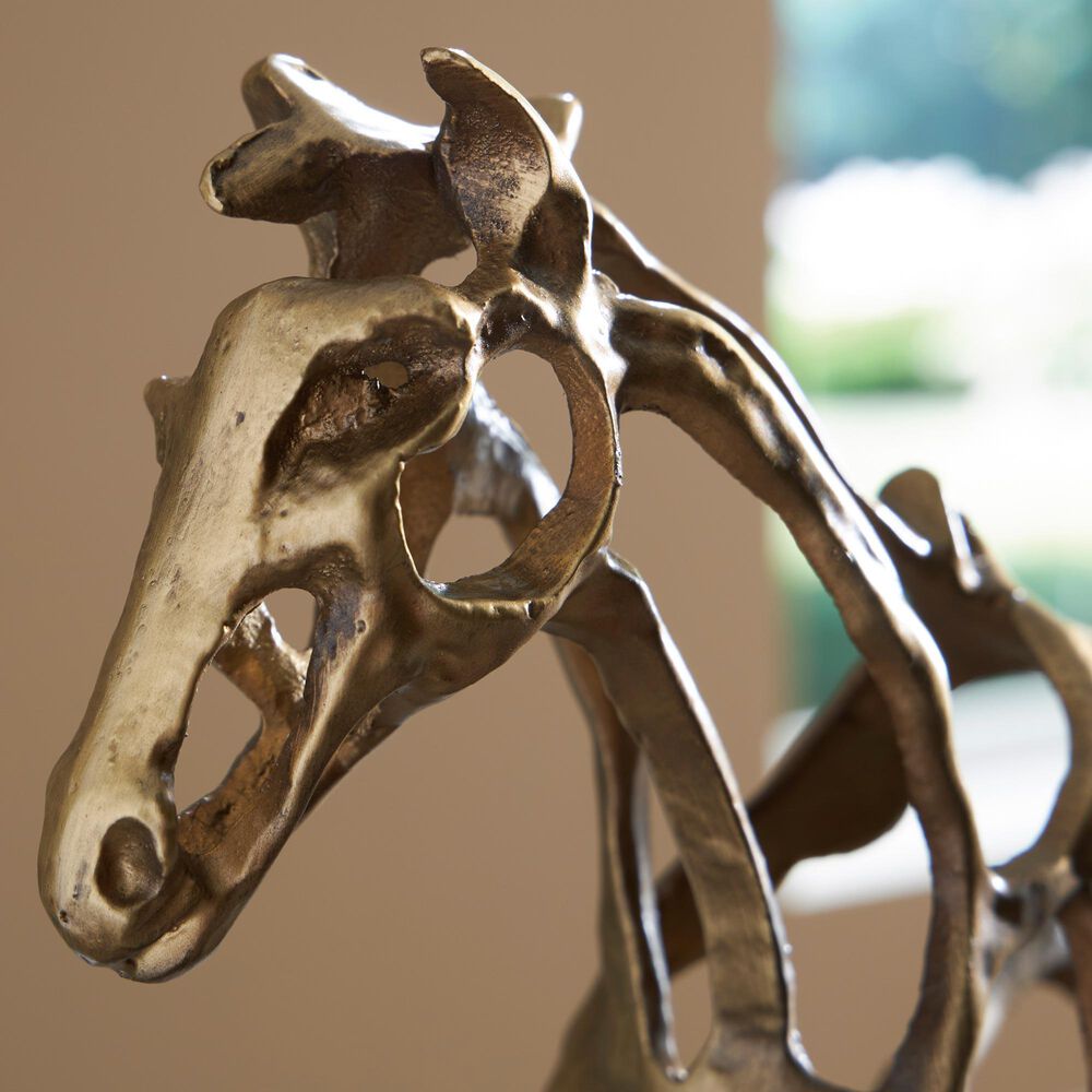 Ashley Grainville Sculpture in Antique Gold and Black, , large