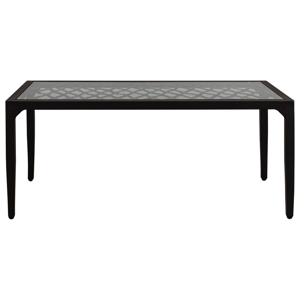 Gathercraft Avenal 42" x 21" Glass Top Coffee Table, , large