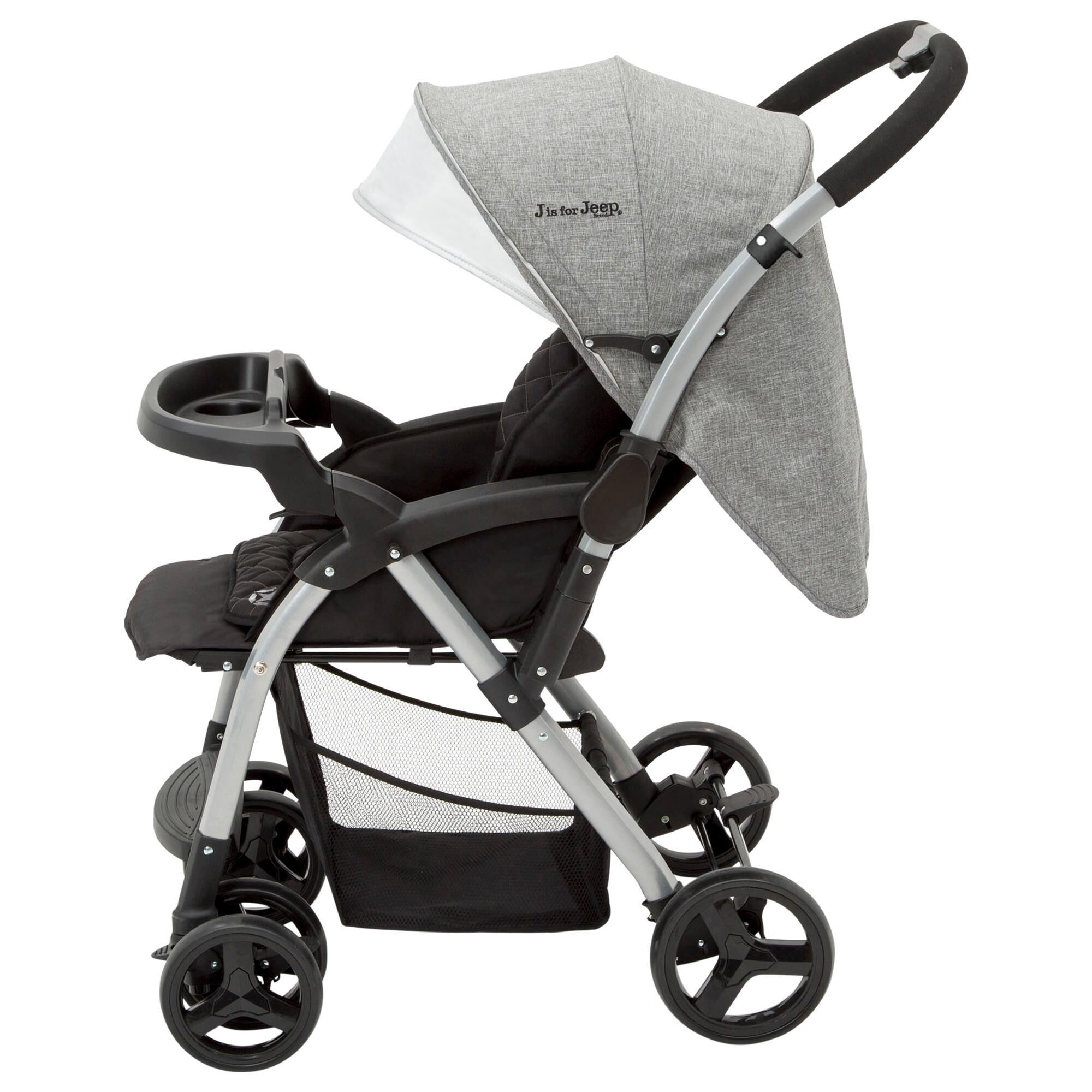 Delta Jeep Unlimited Reversible Handle Stroller in Grey Tweed NFM