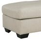 Ashley Santorine Ottoman in Bone, , large