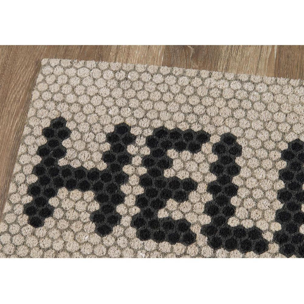 Novogratz Aloha ALO-15 1&#39;6&quot; x 2&#39;6&quot; Ivory Door Mat, , large