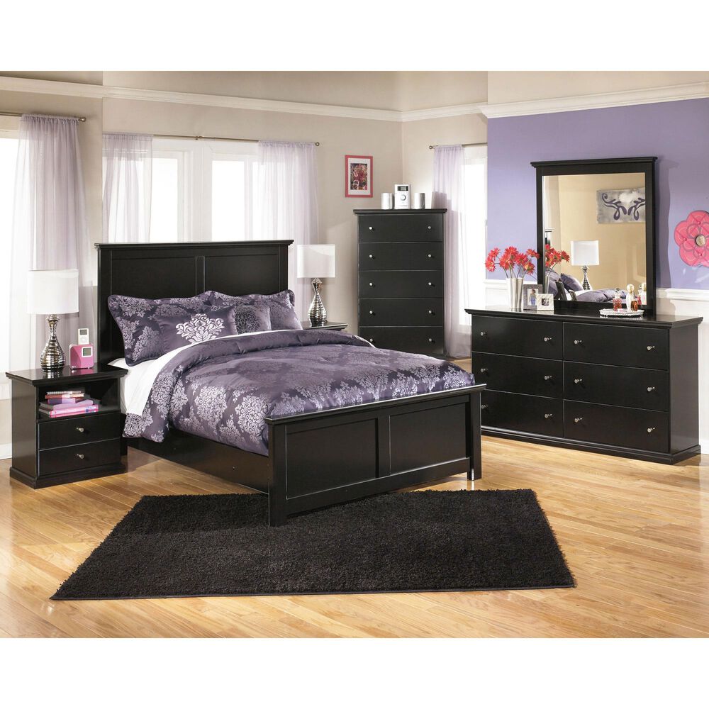 Ashley Maribel 1 Drawer Nightstand in Black, , large