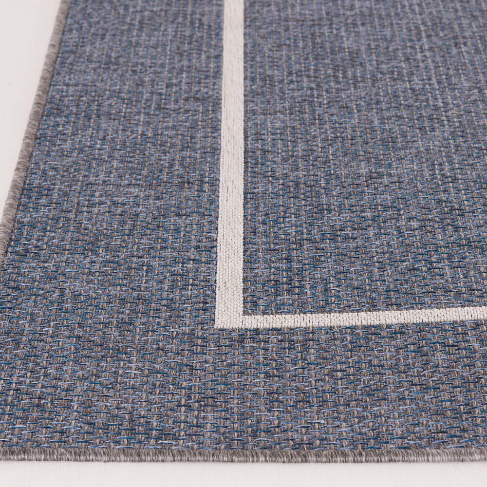 Central Oriental New Zealand Long Float 7&#39;10&quot; x 9&#39;10&quot; Granite and Ecru Area Rug, , large