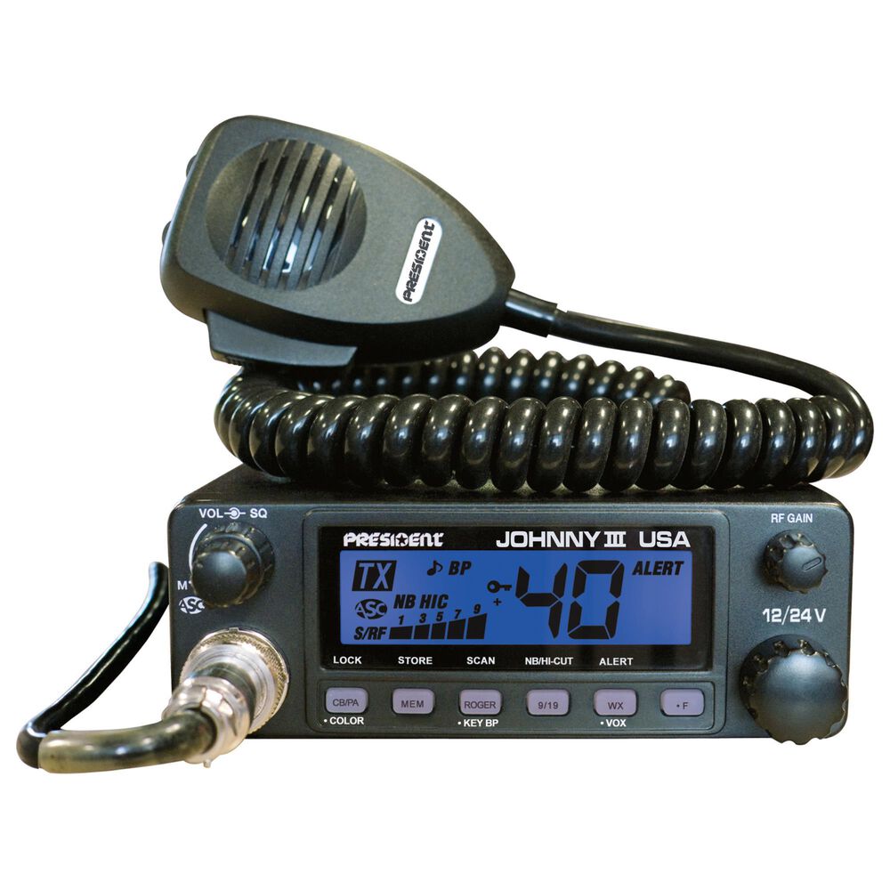 President Electronics Johnny III 12/24V Cb Radio 40 Channel, , large