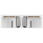 James Martin Vanities Lorelai 72" Double Vanity in Bright White with 3 cm Arctic Fall Solid Surface Top, , large