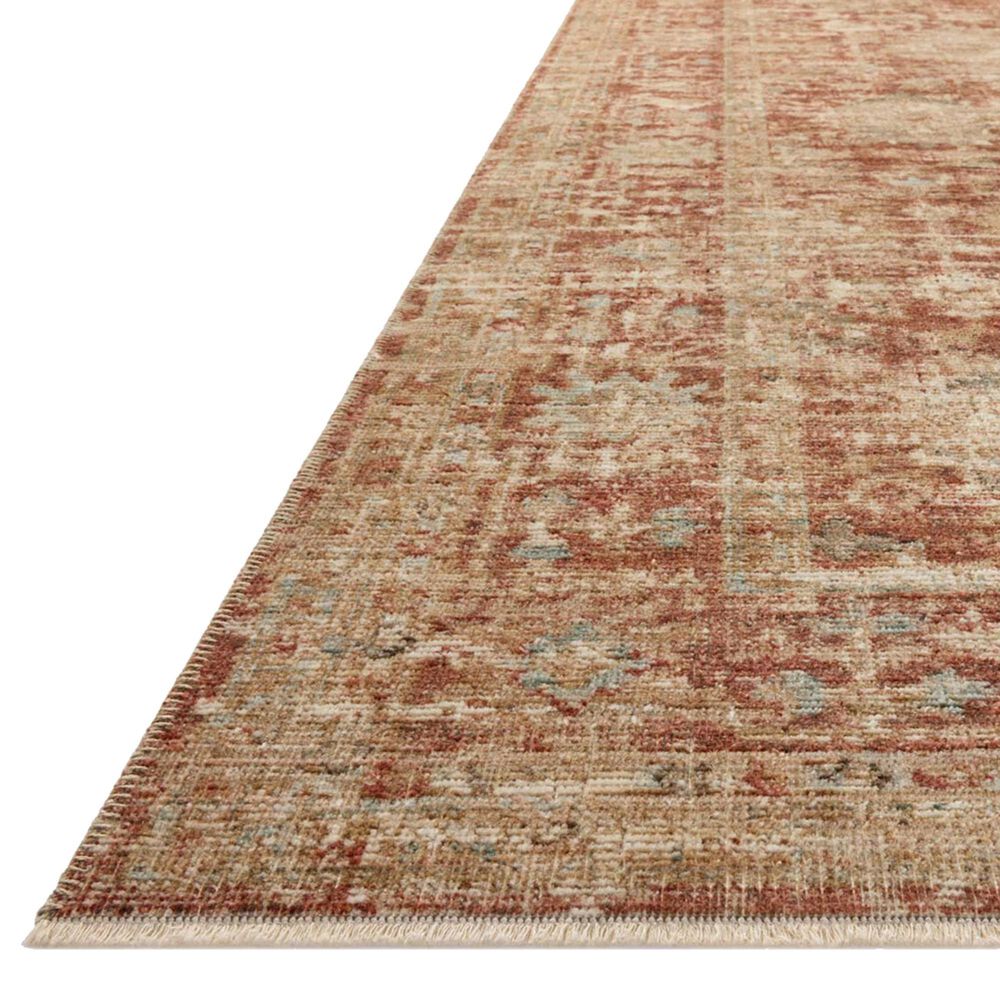 Loloi Heritage 6&#39; x 9&#39; Brick and Multicolor Area Rug, , large