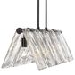 Golden Lighting Serenity 5-Light Linear Pendant in Matte Black, , large