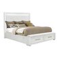Sasha Lee King Storage Bed in Brushed White, , large