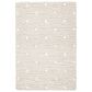 Safavieh Micro-Loop MLP178F 4" x 6" Light Grey and Ivory Area Rug, , large