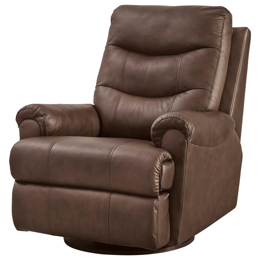 Kelsey Nosal Flynwood Manual Swivel Glider Recliner in Espresso, , large